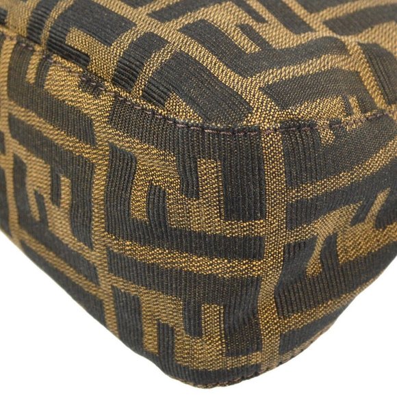 Authenticity Guaranteed FENDI Zucca Pattern Mini Handbag Brown Canvas - Picture 8 of 11
